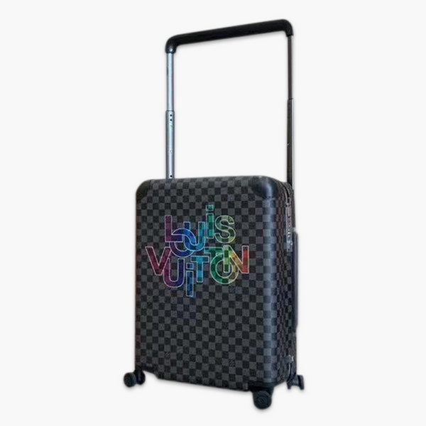 商品Alt模板:路易威登/LV Horizon 50拉杆箱,选用 Damier Graphite 帆布,印有设计的新款彩色交织字母品牌标识,光滑外层包裹轻巧的铝制拉杆,使箱内平整,箱内设计精简 - xtest